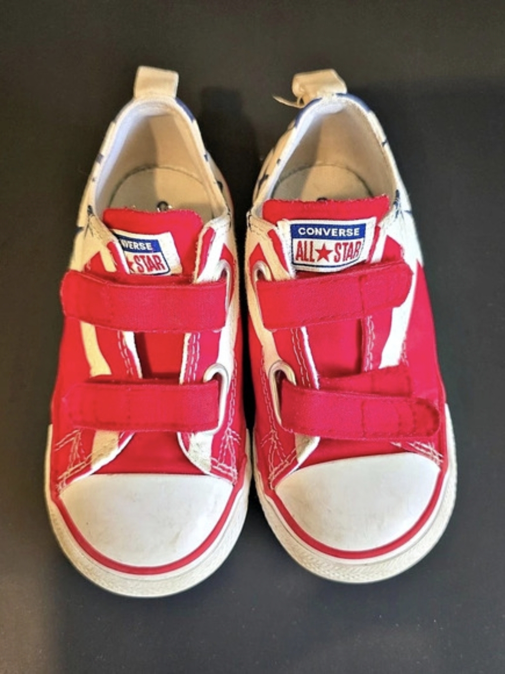 Converse All Star Red White Blue Star Sneakers Infant 9